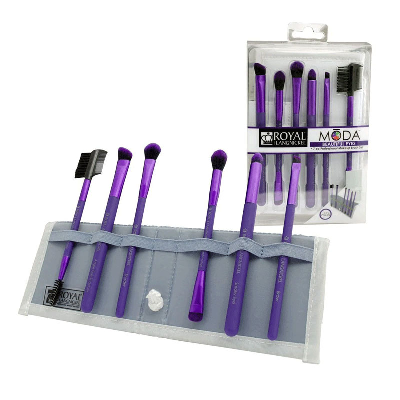 MODA Beautiful Eyes 7pc Purple Brush Kit