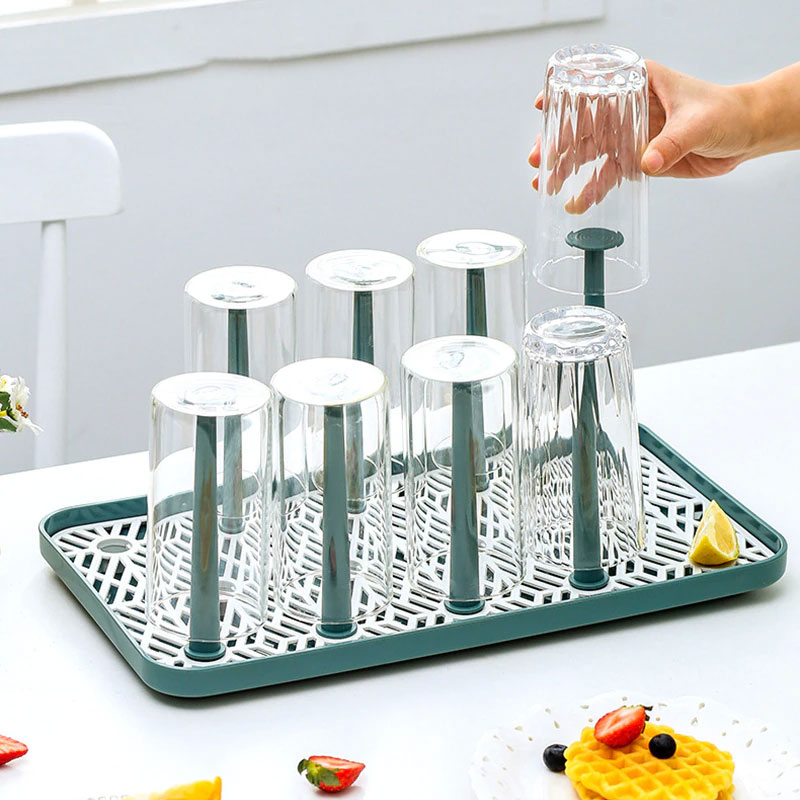 Multi-Function Glass Cup Drainer Stand