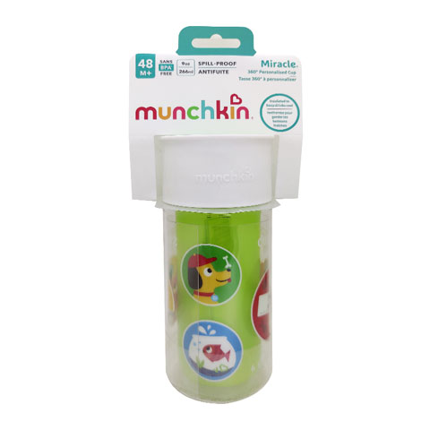 Munchkin Miracle 360° Personalised Cup 48m+ 266ml - Green