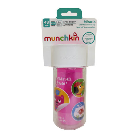 Munchkin Miracle 360° Personalised Cup 48m+ 266ml - Pink