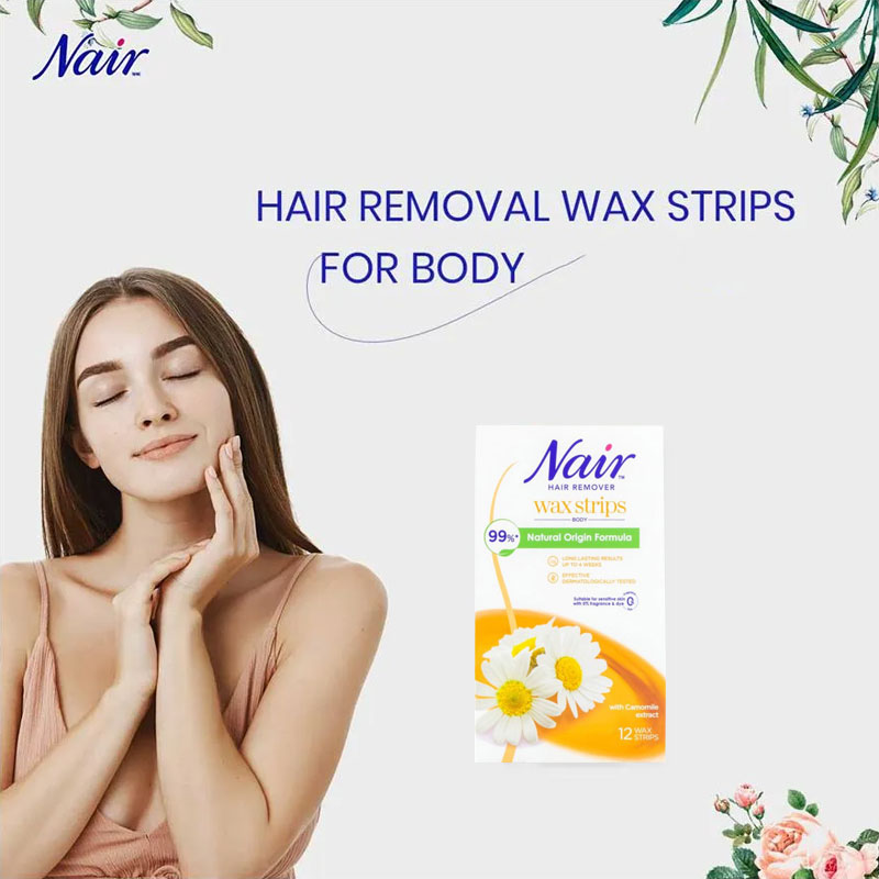 Nair Hair Remover Body Wax Strips 12's || The MallBD