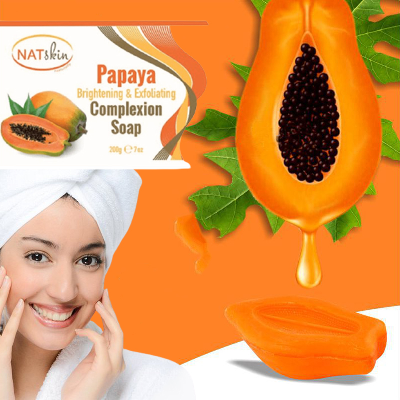NatSkin Papaya Brightening & Exfoliating Complexion Soap 200g