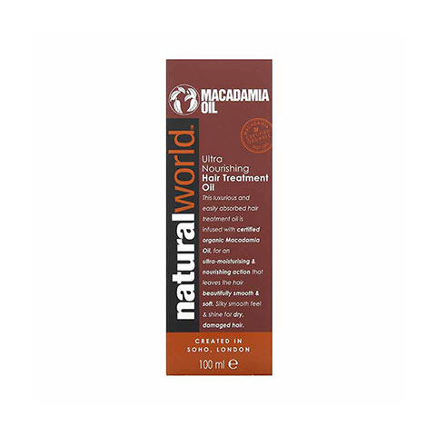 Natural World Macadamia Oil Ultra Nourishing Hair Treatment Oil 100ml
