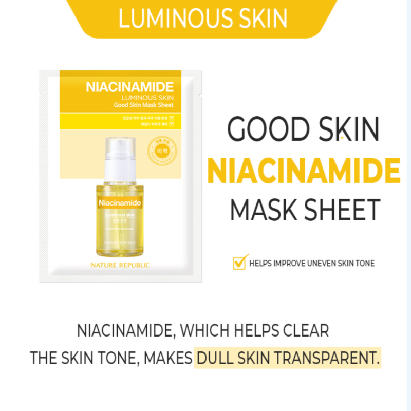 Nature Republic Niacinamide Good Skin Sheet Mask 24g
