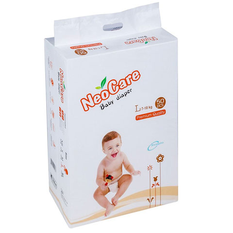 NeoCare Premium Quality Baby Diaper L Size (7-18kg) 50pcs