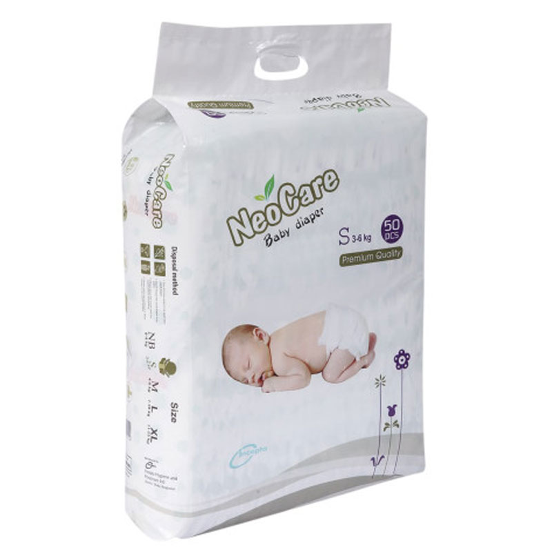 NeoCare Premium Quality Baby Diaper S Size (3-6kg) 50pcs