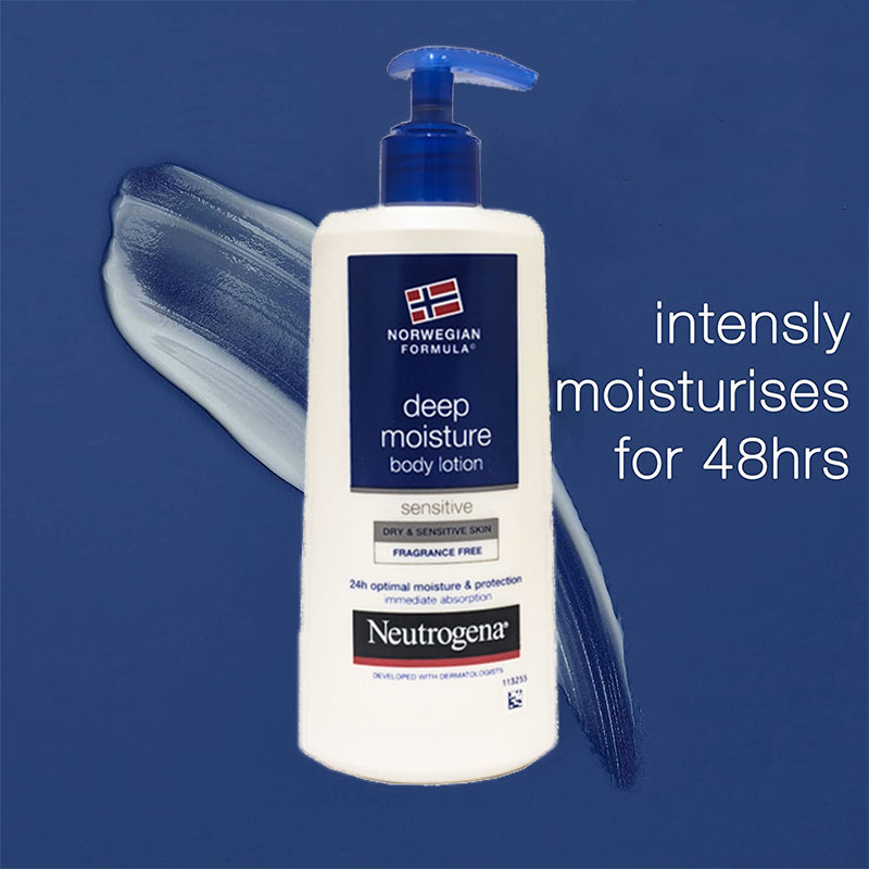 Neutrogena Norwegian Formula Deep Moisture Body Lotion For Dry & Sensitive Skin 250ml