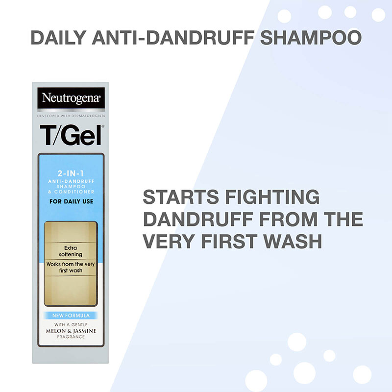 Neutrogena T Gel 2 In 1 Anti Dandruff Shampoo Conditioner 250ml Neutrogena T Gel 2 In 1 Dandruff Shampoo Plus Conditioner Is A Frequent Use Formula It Helps Fight Dandruff And Provides Extra Softening Benefits For Healthy Looking Hair The