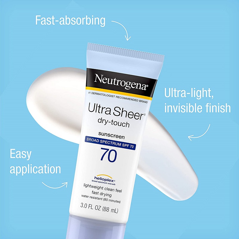 Neutrogena Ultra Sheer Dry Touch Sunscreen Broad Spectrum  88ml - SPF 70