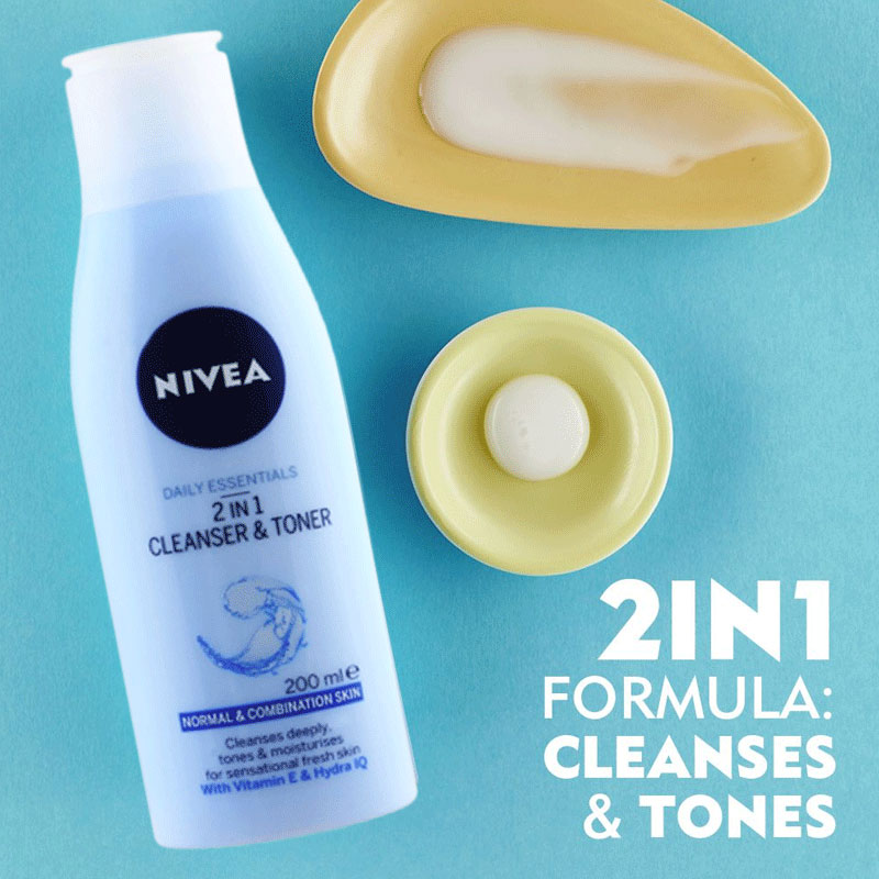 Nivea Daily Essentials 2 In 1 Cleanser & Toner 200ml