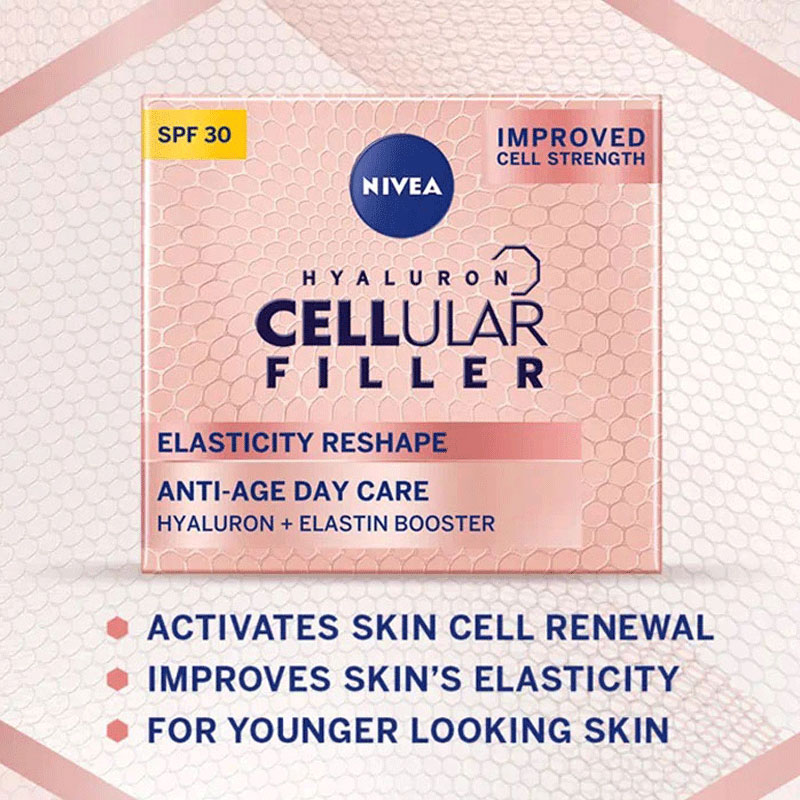Nivea Hyaluron Cellular Filler Elasticity Reshape Anti-Age Day Cream 50ml