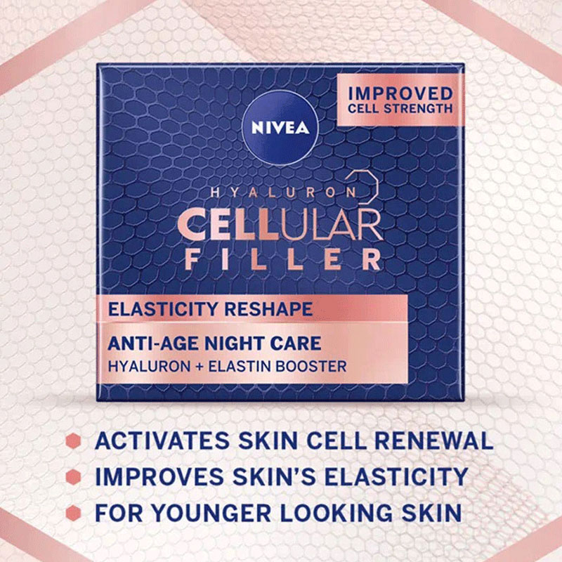 Nivea Hyaluron Cellular Filler Elasticity Reshape Anti-Age Night Cream 50ml