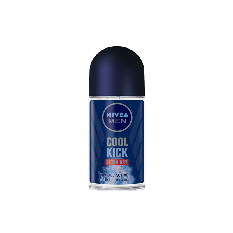 Nivea Men Cool Kick Extra Dry 48H Anti-Perspirant Roll On 50ml