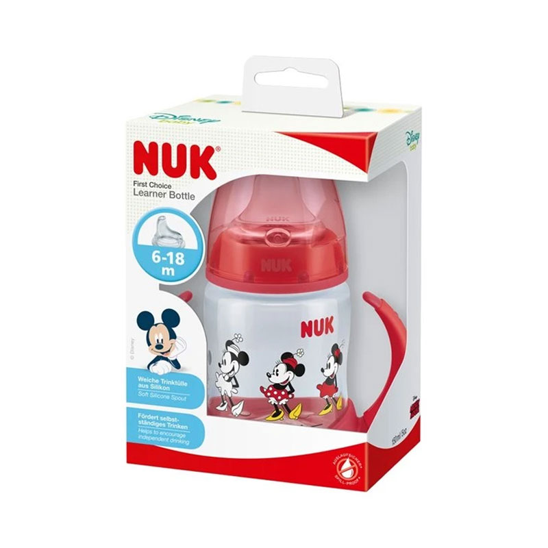 NUK Disney Mickey Mouse First Choice Learner Bottle 6-18m 150ml