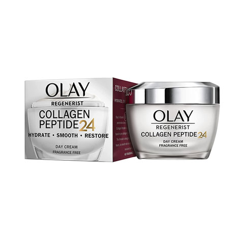 Olay Regenerist Collagen Peptide 24 Hydrate Smooth Restore Day Cream 50ml - Fragrance Free