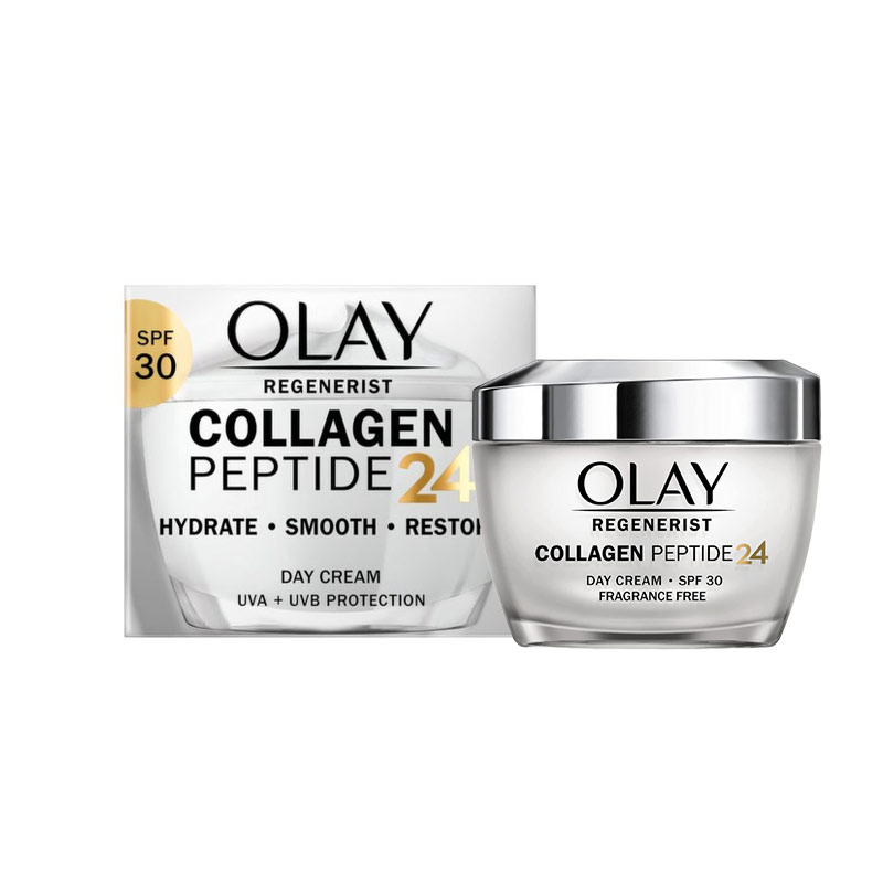 Olay Regenerist Collagen Peptide 24 Hydrate Smooth Restore Day Cream ...