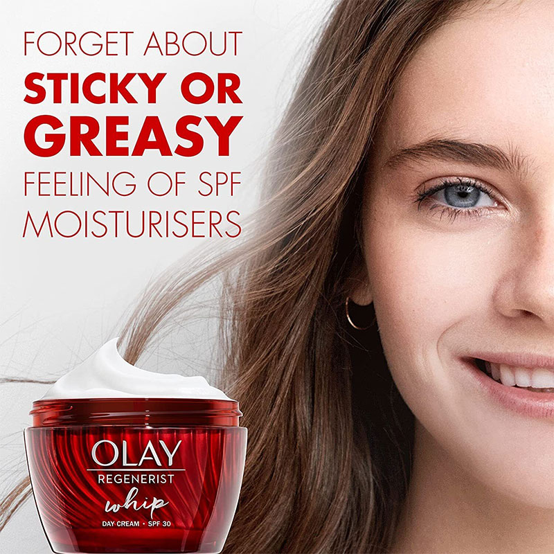 Olay Regenerist Whip Hydrate Firm Renew Light Matte Day Cream 50ml - SPF 30