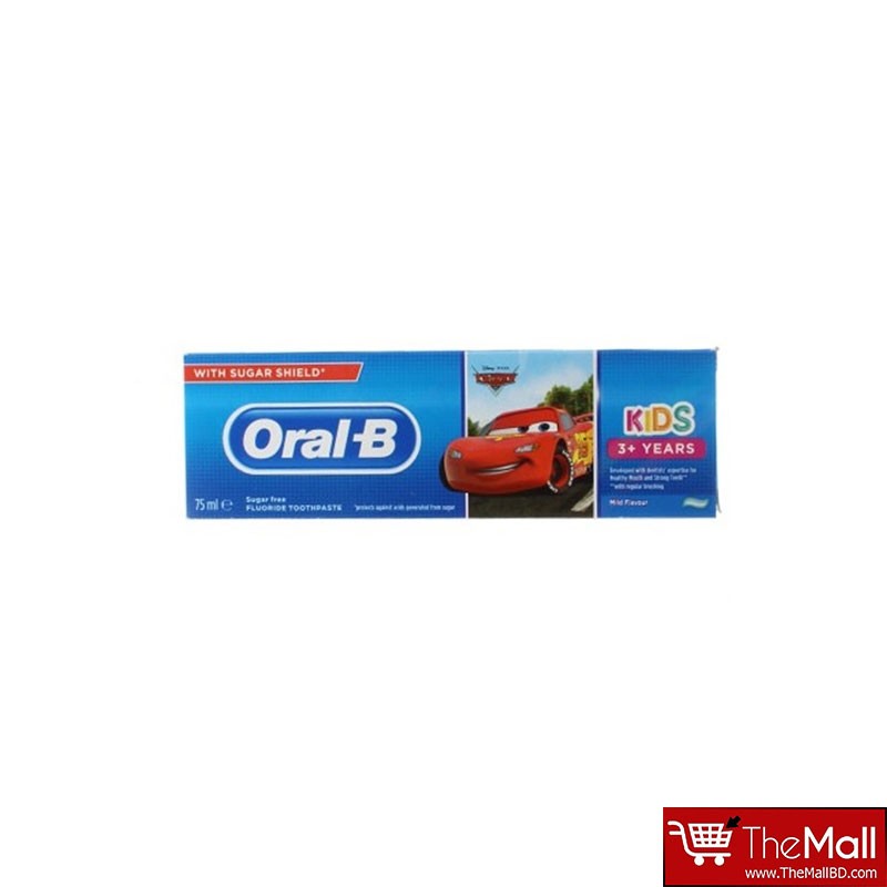 Oral B Kids 3+ Years Fluoride Toothpaste With Sugar Shield 75ml