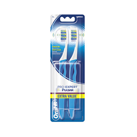 Oral-B Pro Expert Pulsar Medium Toothbrush 2pc - Green