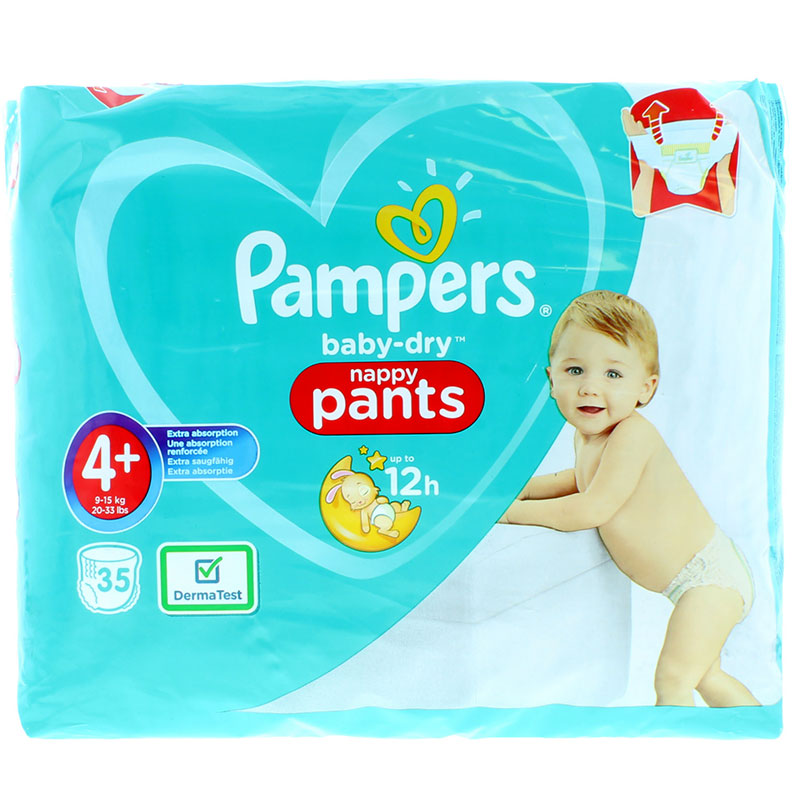 pampers baby dry nappy pants 4