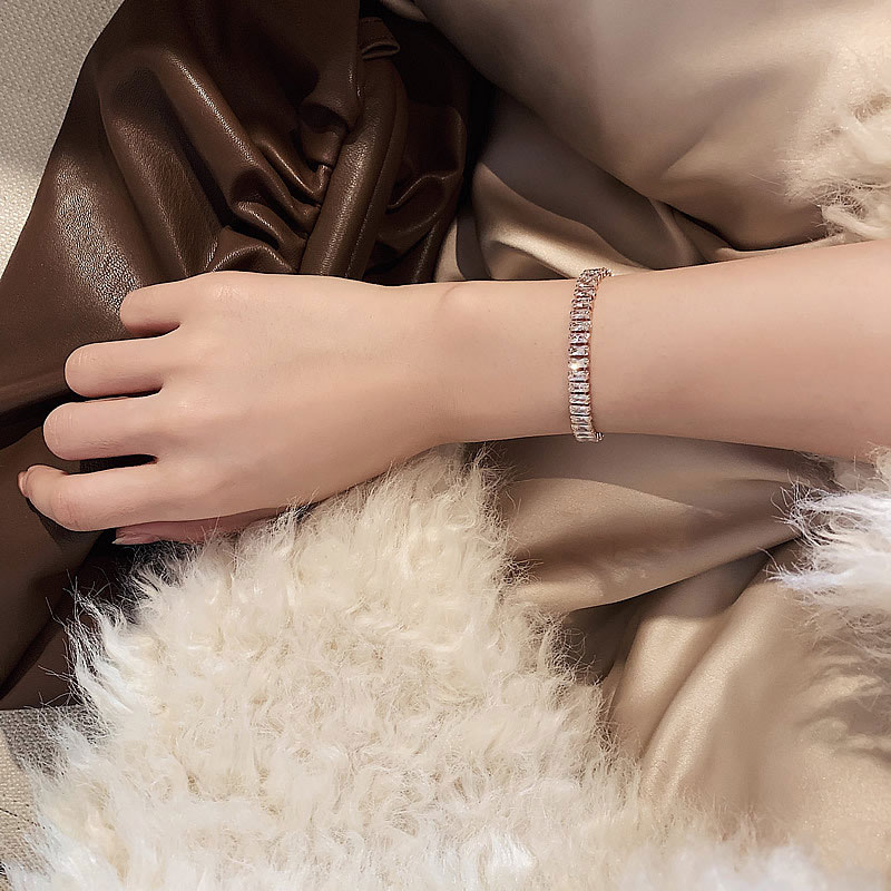 Pearl Crystal Beaded Korean Handmade Bracelet (301020)