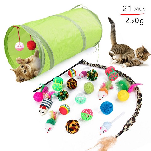 Pet Cat Toy Set - 21pcs (20223)