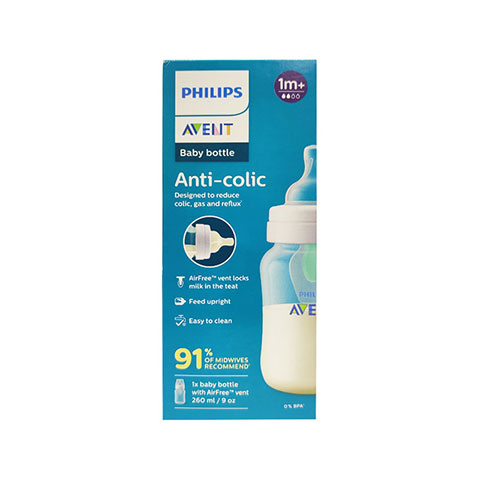 Philips Avent Anti-Colic baby bottle 260ml - 1M+ (4940)
