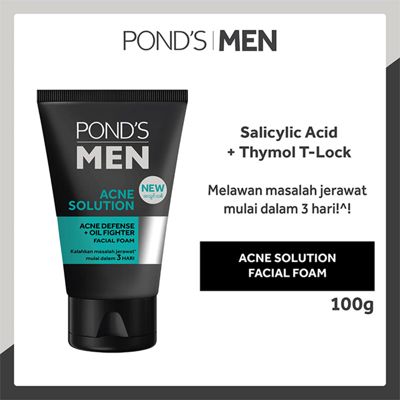 Pond's Men Acne Solution Facial Foam 100g