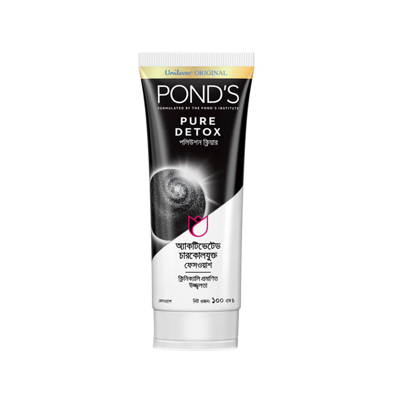 Pond's Pure Detox Pollution Clear Activated Charcoal Facewash 100g