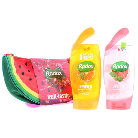 Radox Fruit - Tastic Feel Revived & Uplifted Travel Wash Bag Gift Set