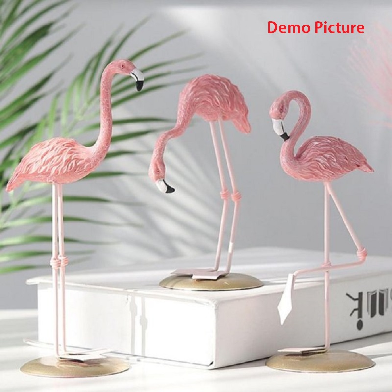 Resin Craft Pink Flamingo Decorative Showpiece - A (20171)