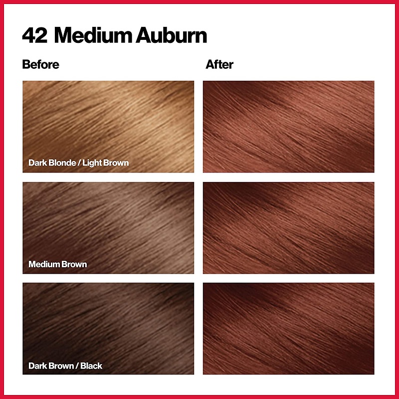 Revlon ColorSilk Beautiful 3D Hair Color - 42 Medium Auburn