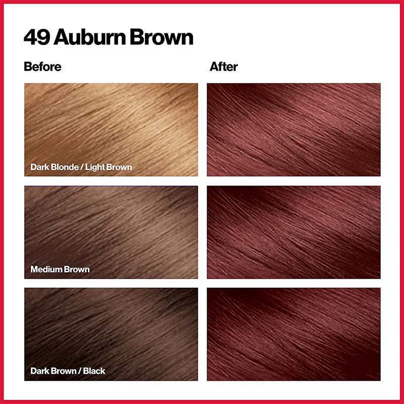 Revlon ColorSilk Beautiful 3D Hair Color - 49 Auburn Brown
