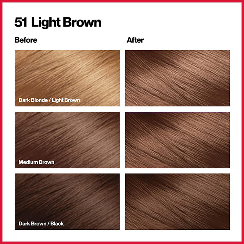 Revlon ColorSilk Beautiful 3D Hair Color - 51 Light Brown