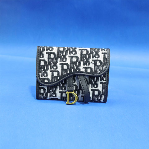 Saddle Lotus Bi-Fold Wallet for Women