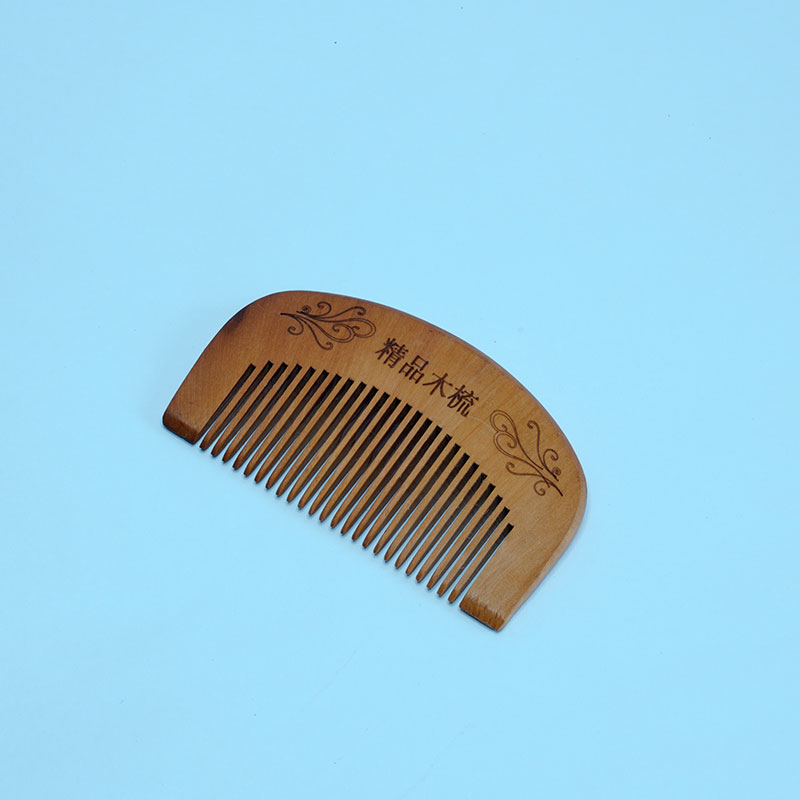 Sandalwood Portable Hairdressing Crafted Comb - Brown