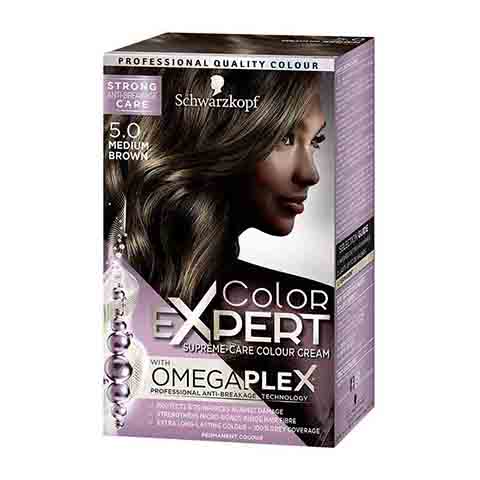 Schwarzkopf Color Expert Omegaplex Permanent Hair Colour - 5.0 Medium Brown