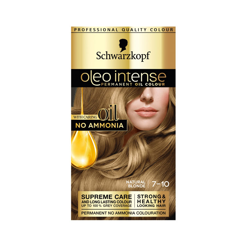 Schwarzkopf Oleo Intense Permanent Hair Colour - 7-10 Natural Blonde