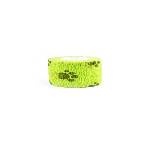 Self Adhesive Elastic Waterproof Roll Bandage For Dogs and Cats - Green