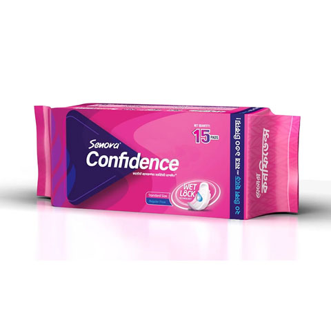 Senora Confidence Standard Size Sanitary Napkin Pad - 15 pcs