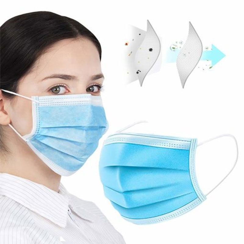 Sepnil Disposable & Medical Protective Face Mask 50pcs - Blue || The MallBD