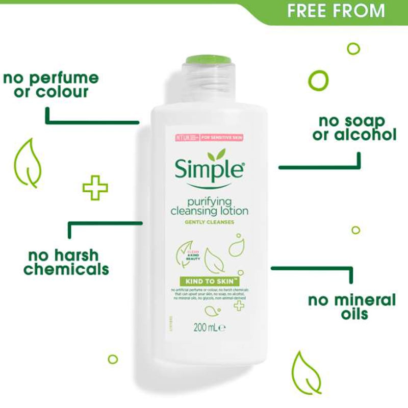 Simple Kind To Skin Purifying Cleansing Lotion 200ml