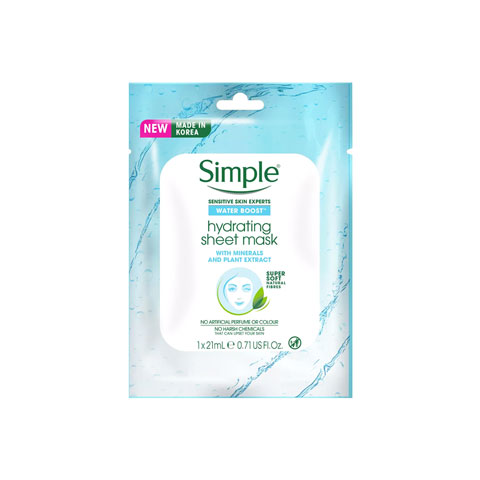 Simple Water Boost Hydrating Sheet Mask 21ml