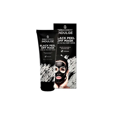 Skin Academy Indulge Zinc & Silver Ions Black Peel Off Mask 80ml