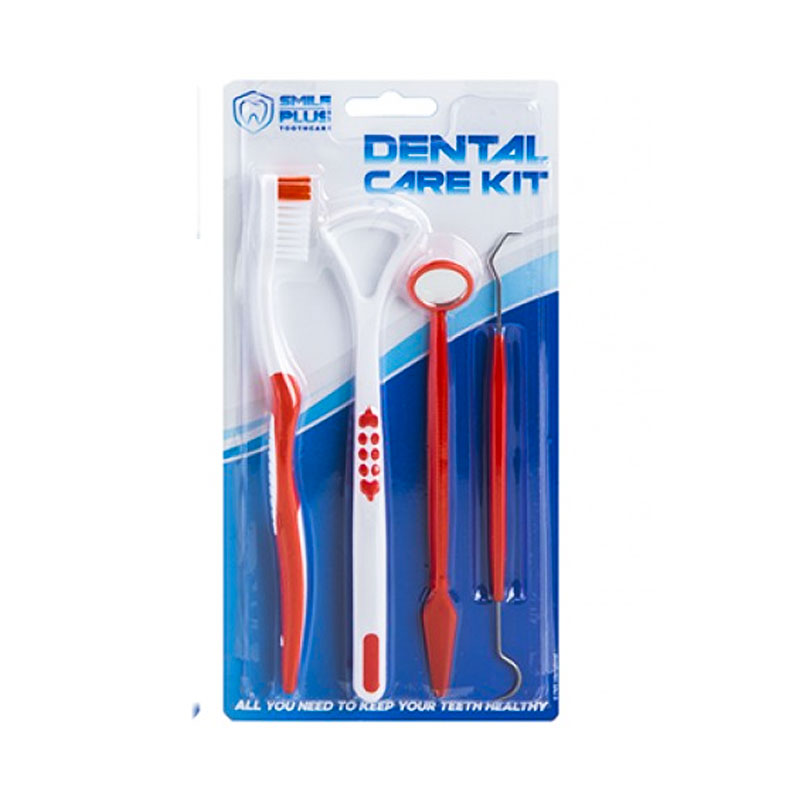 Smile Plus Toothcare Dental Care Kit - Red