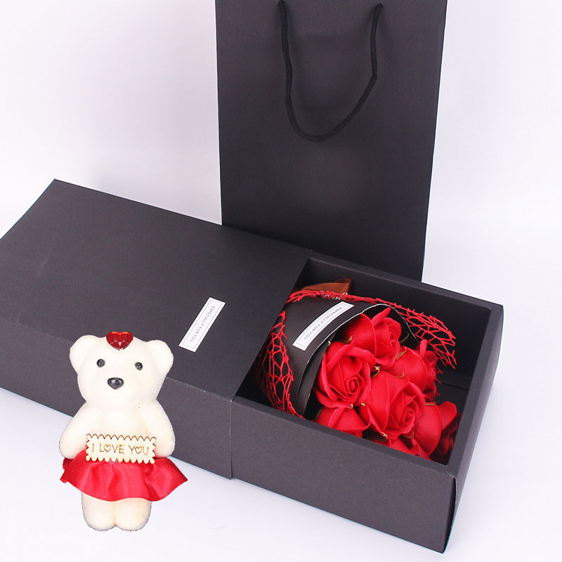 Soap Flower Gift Box - Red Rose