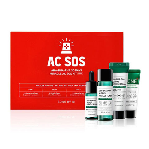 SOME BY MI AHA BHA PHA 30 Days Miracle AC SOS Kit Set