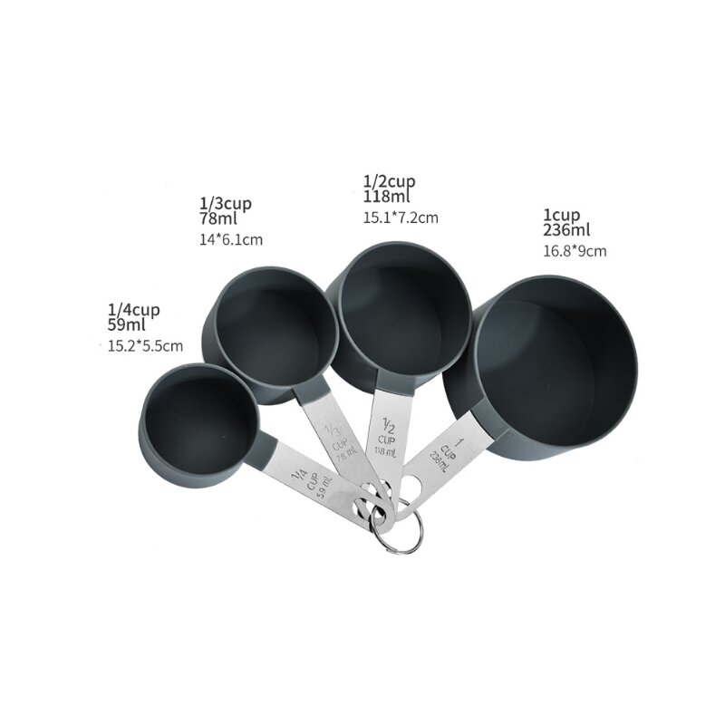 Stainless Steel Measuring Cup Set - 4pcs (1001088)