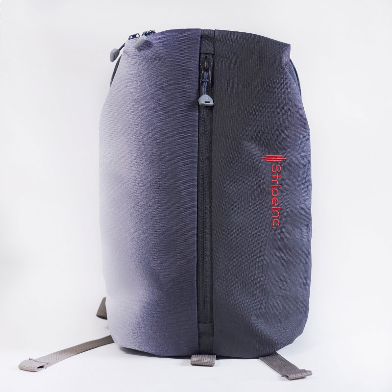 Stripelnc Mini Travel Backpack - Black & Ash (11011)