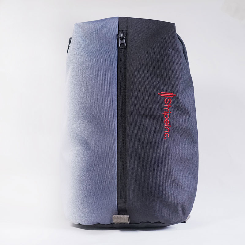 Stripelnc Mini Travel Backpack - Black & White (20202)